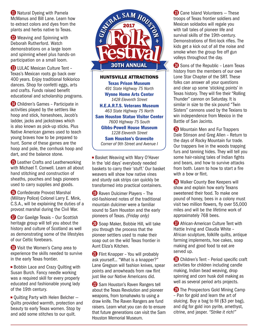 General Sam Houston Folk Festival