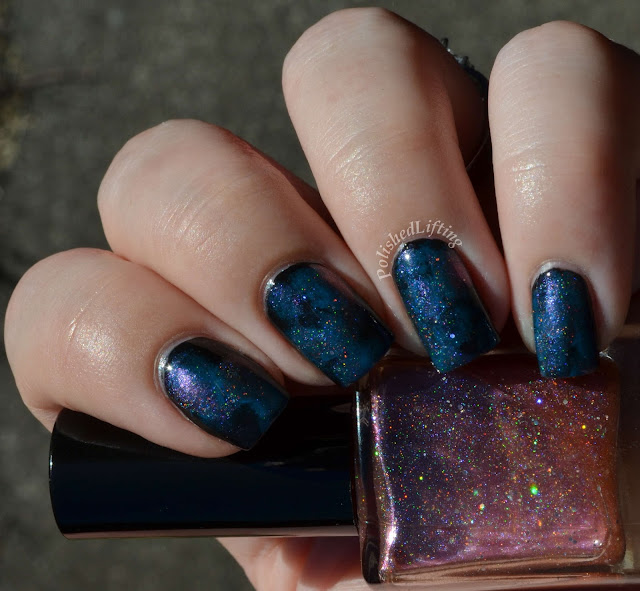 Firecracker Lacquer Your Mom Thought I Was Big Enough Deborah Lippmann Video Killed the Radio Star Sinful Colors Black on Black Galaxy mani