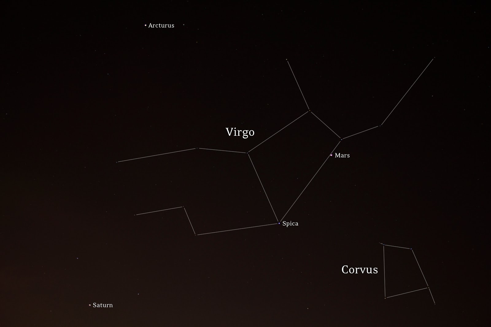 virgo constellation DSLR