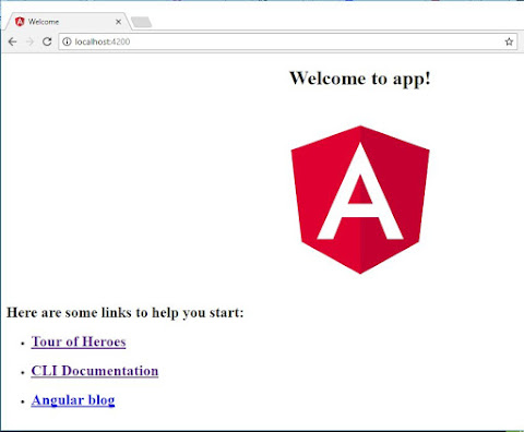 angular welcome app