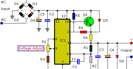 3A Adjustable 3 30V Regulated DC Power Supply ~ Circuit ... october 2014 circuit wiring diagram must know 