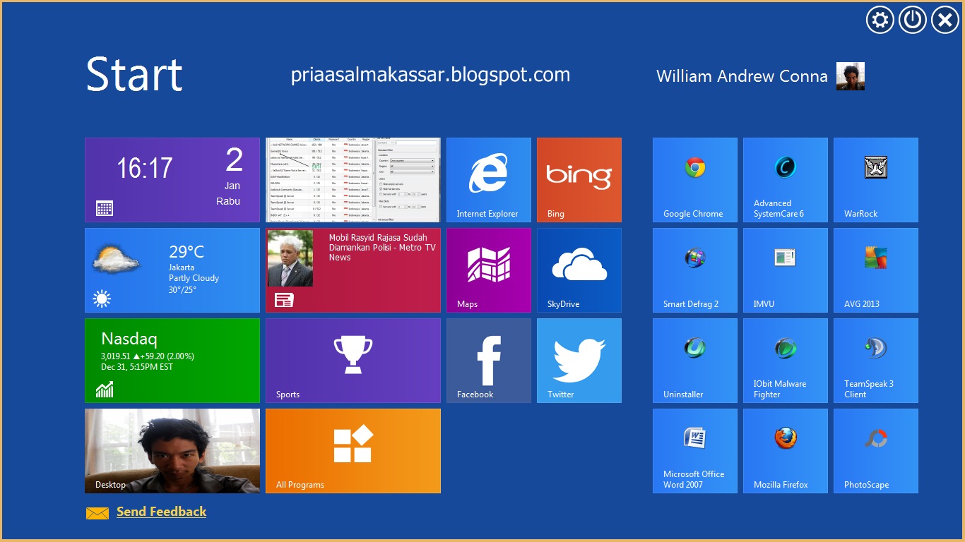 Cara Mengubah Tampilan Windows menjadi Windows 8 dengan WinMetro | Pria