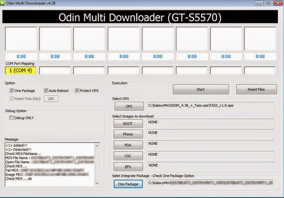 Cara Flash samsung Galaxy Mini GT-S5570 via Odin Downloader