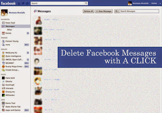 كيفية حذف جميع رسائل المحادثة في الفيس بوك facebook مرة واحد