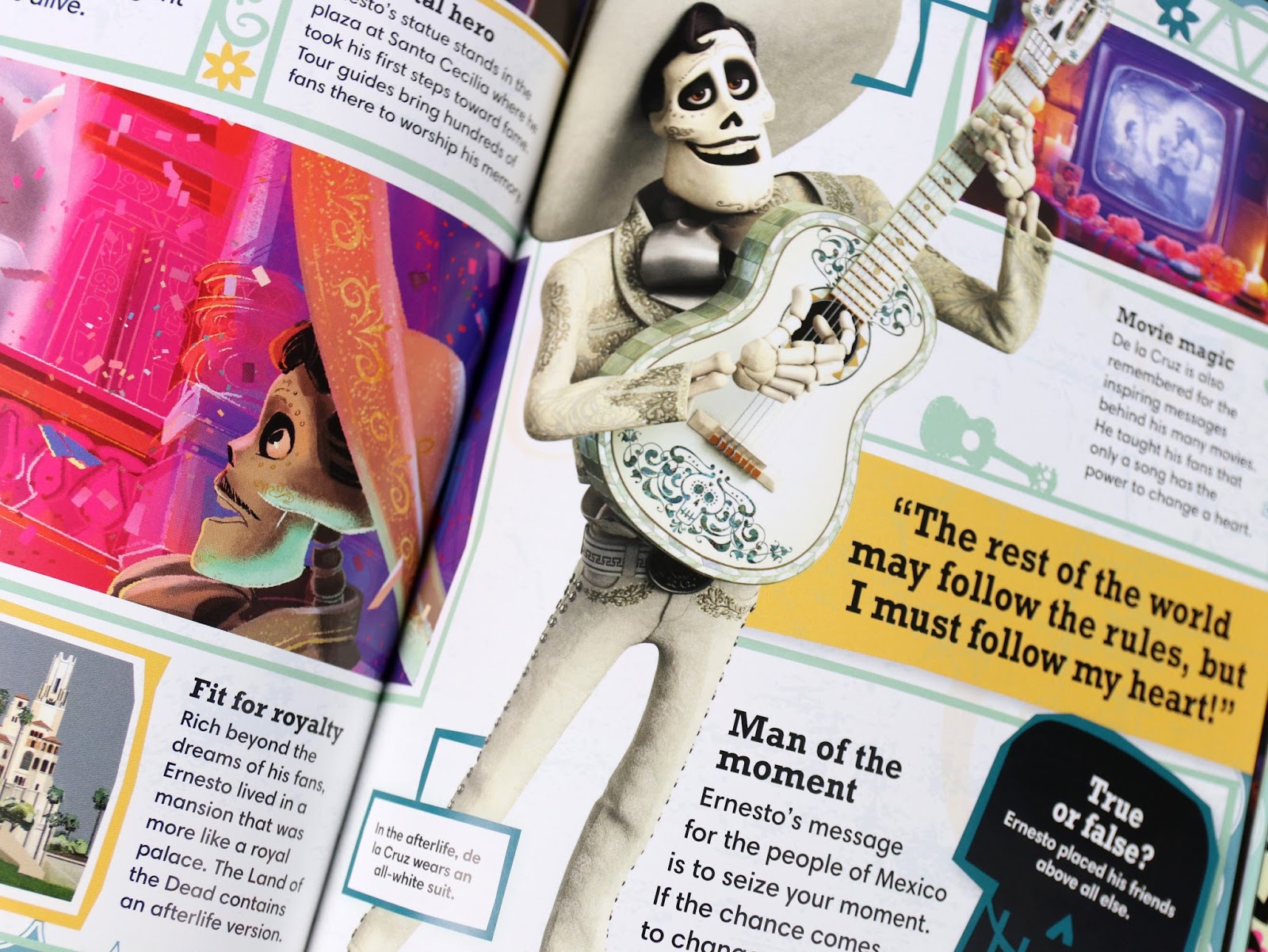 look inside the pixar coco essential guide book 