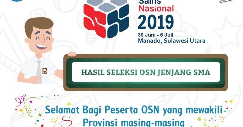 Pengumuman Hasil Osp Dan Peserta Olimpiade Sains Tingkat Nasional Osn Untuk Sd Smp Dan Sma Tahun 2019 Defantri Com