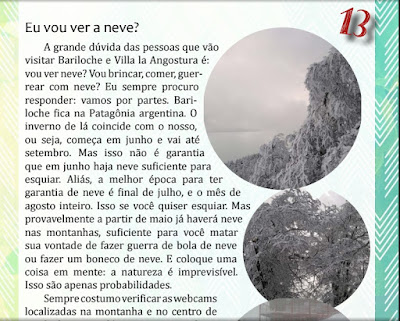 Trecho do Guia sobre Bariloche e Villa la Angostura Trecho do Guia sobre Bariloche e Villa la Angostura