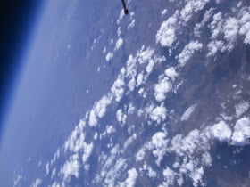 Widok ze stratosfery, balon stratosferyczny, stratosfera, Płaskowyż Kolbuszowski, Puszcza Sandomierska