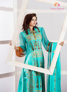 Taana Baana Summer Lawn Panoramic Embroidery Dresses Collection 2013