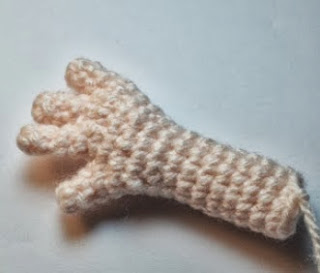 PATRON GRATIS MANO AMIGURUMI 