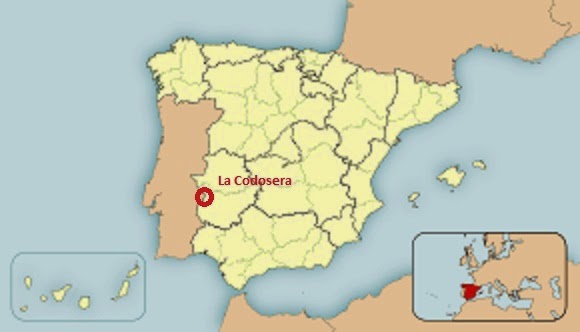 Fuente: Wikimedia Commons Ubicación de La Codosera