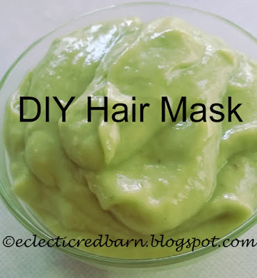 Eclectic Red Barn: DIY Hair mask for silky hair