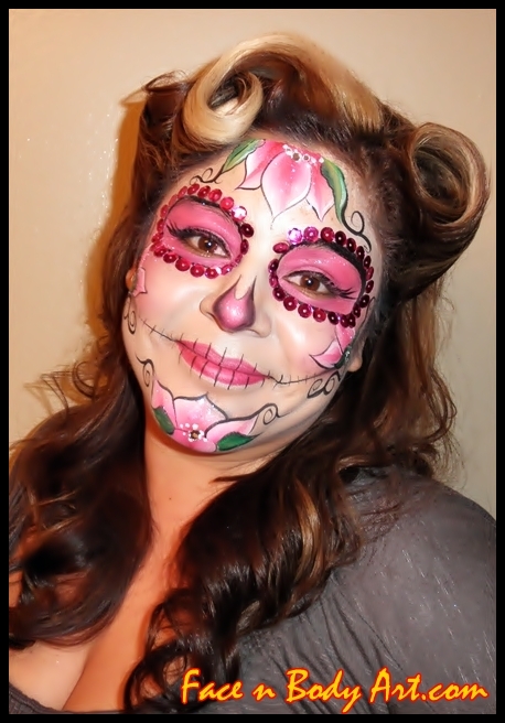 Shawna D. Make-up: Sugar skull or Dia de Los Muertos makeup