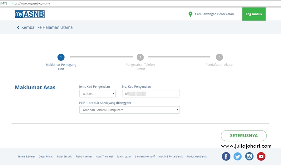 Www.myasnb.com.my login