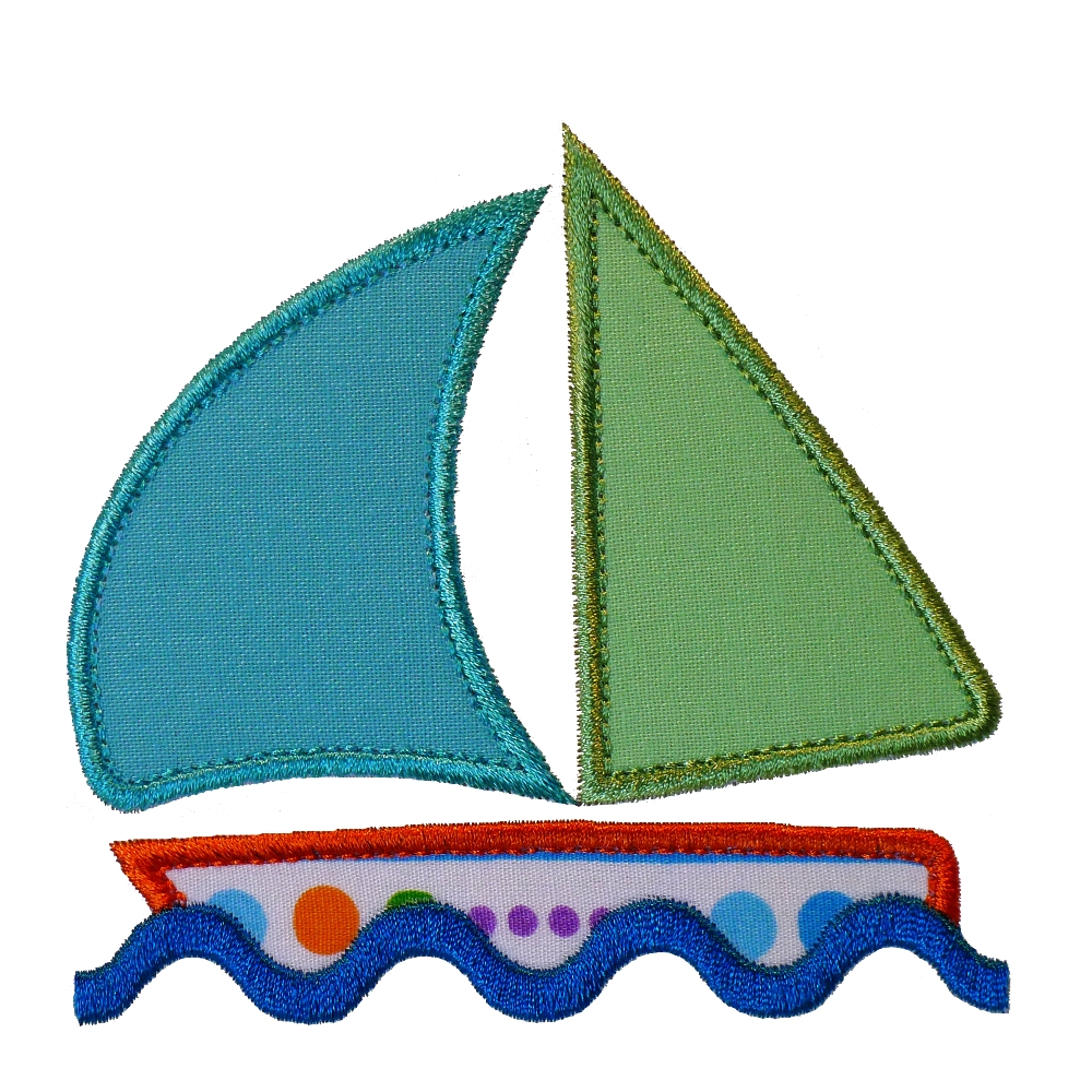 Big Dreams Embroidery: SIMPLE SAIL BOAT Machine Embroidery 