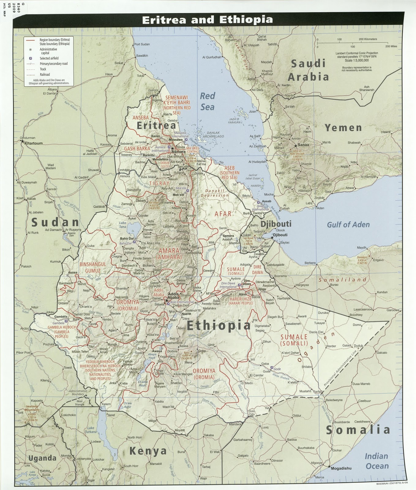 Maps of Ethiopia Kenya Reunion Island Available from Ball State University Libraries