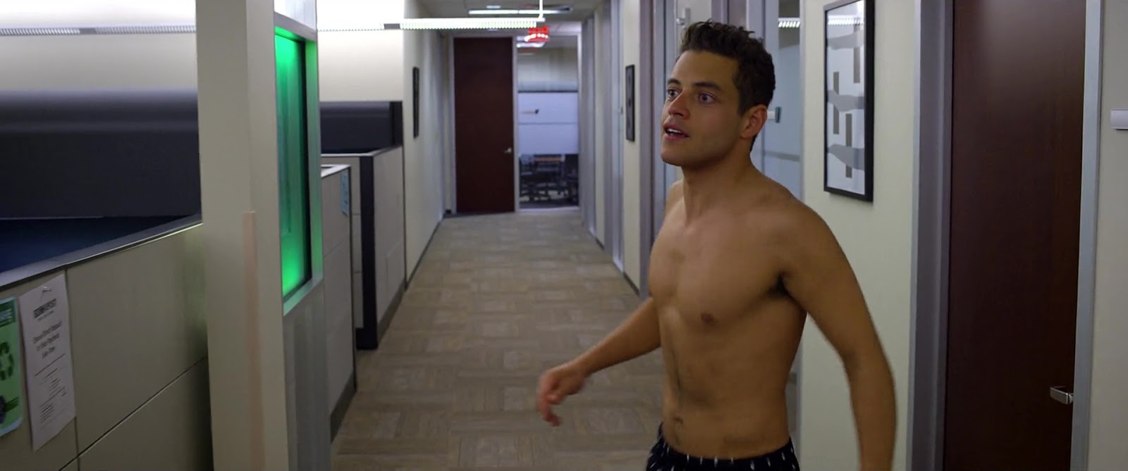 Rami Malek nude in Need For Speed.