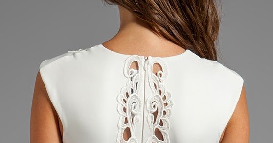 Fashion trends | Flattering white dress with lace details | Just a
