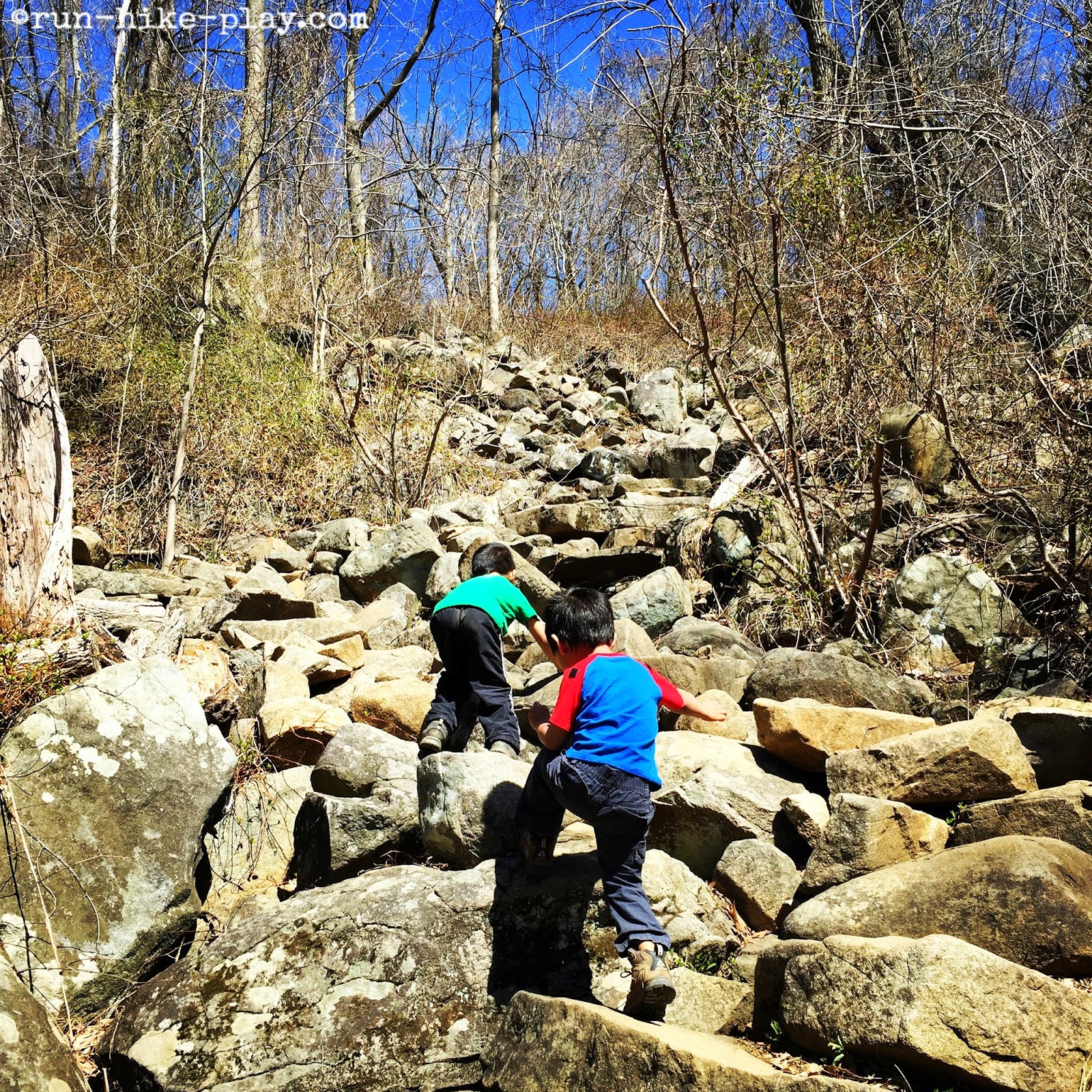 Baldpate Mountain Rocky steps