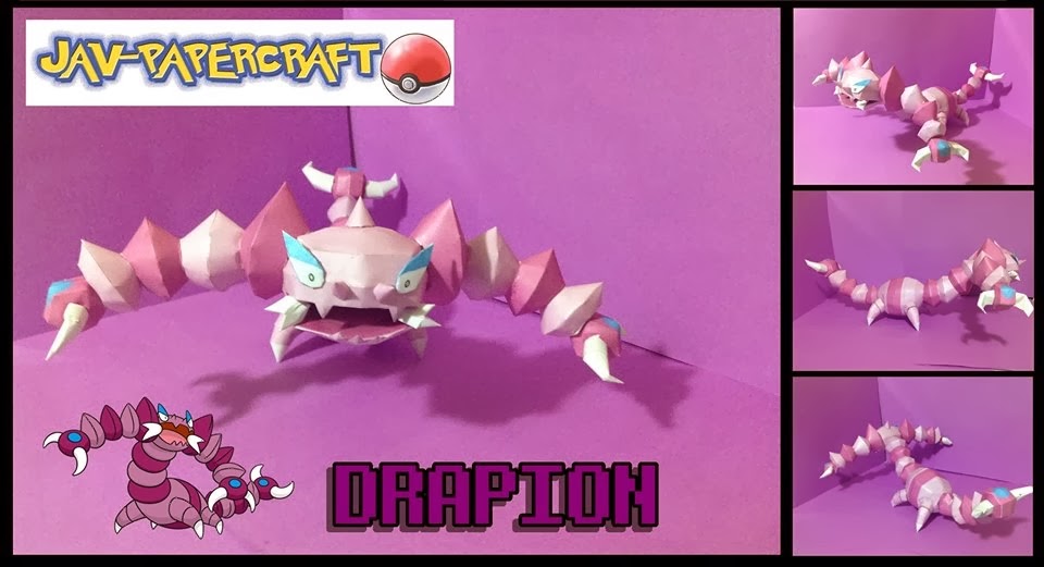 Pokemon Drapion Papercraft Papercraft Paradise PaperCrafts Paper