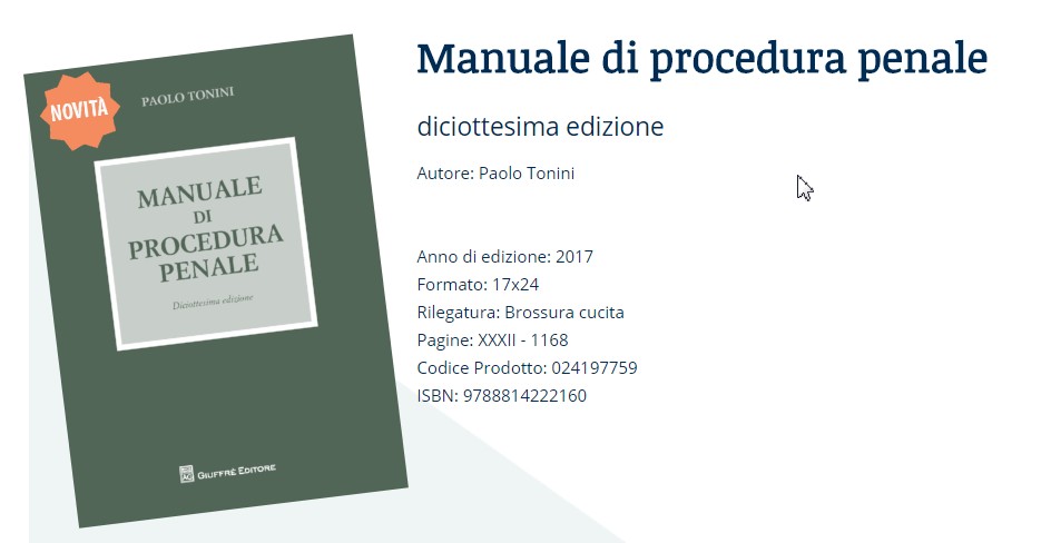Manuale Di Procedura Penale Tonini Pdf