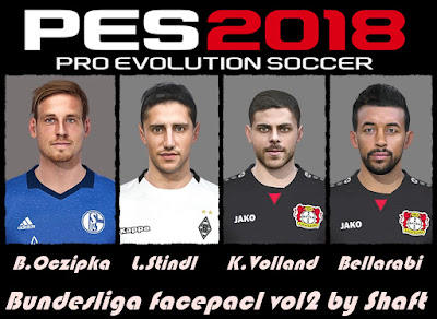 PES 2018 Bundesliga Facepack v2 by Shaft