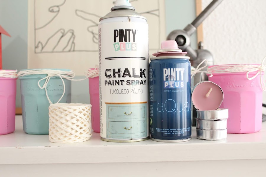 tutorial de velas de verano con chalk paint