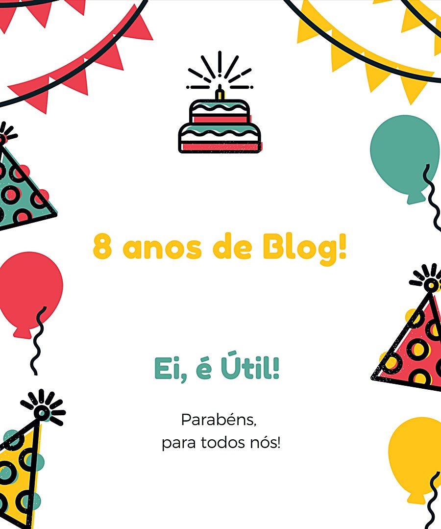 8 anos de Blog 🎈!