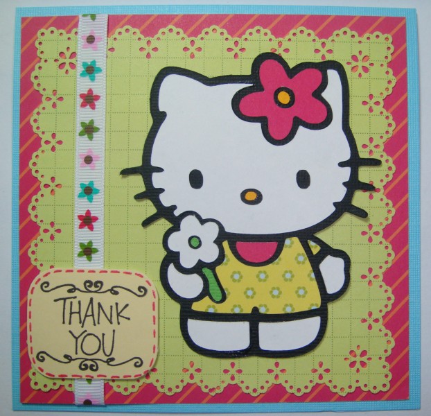 Created By Tatiana Hello Kitty Thank you cards.