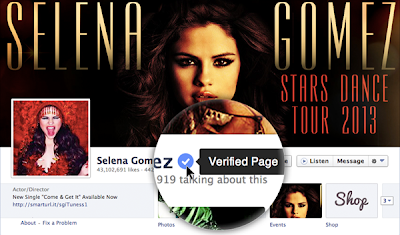 Selena Gomez Got Verified Mark On Facebook