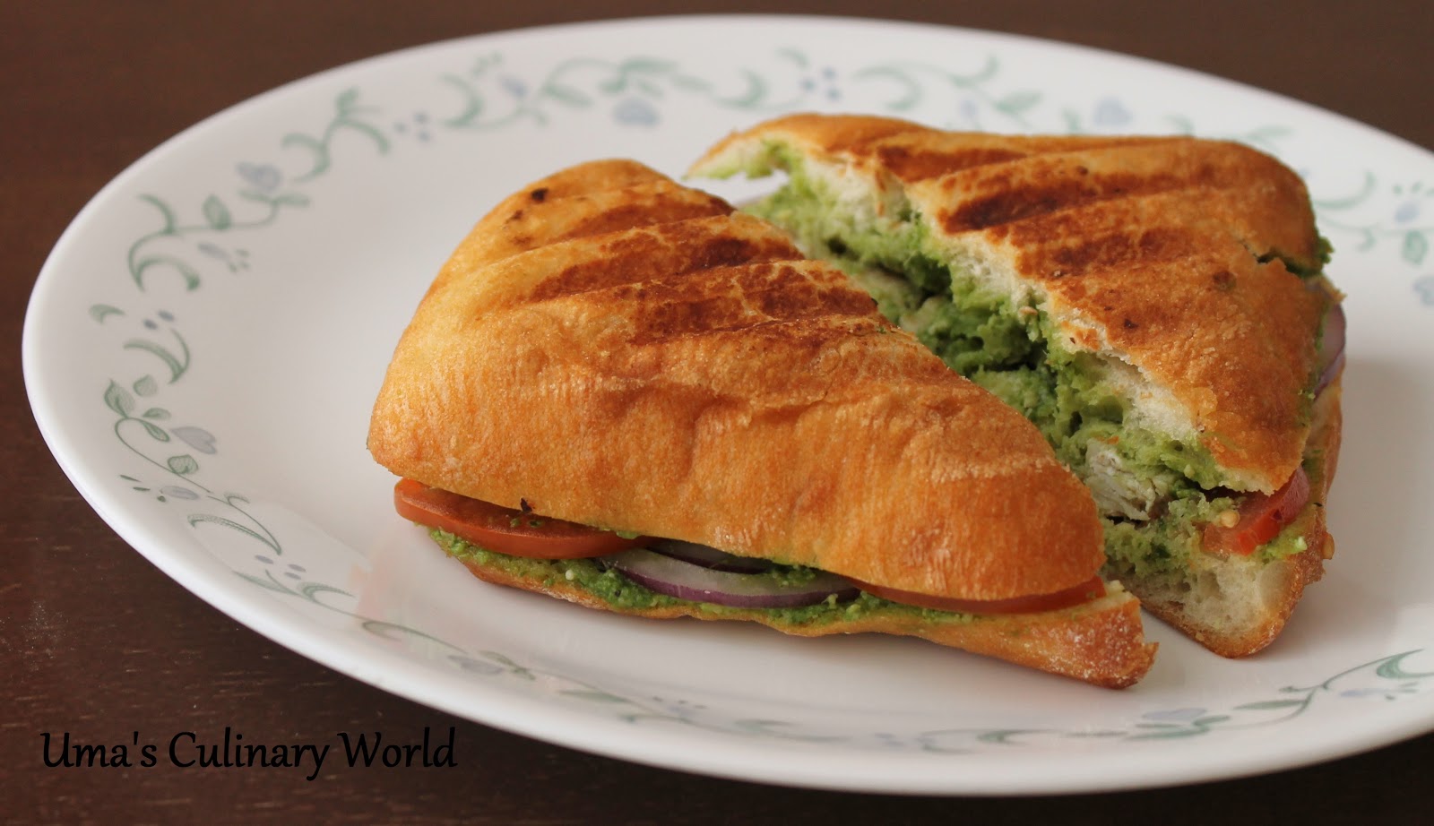 Grilled Chicken Pesto Panini Sandwich