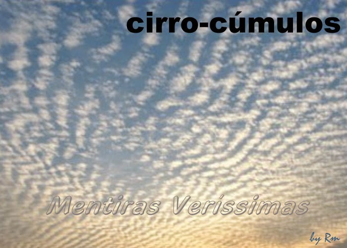 Nuvens cirro-cúmulos (Cc) - altas e estratiformes