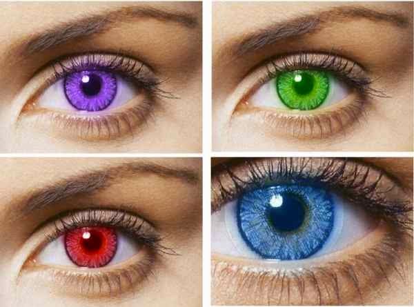Colorful contact lenses look great!
