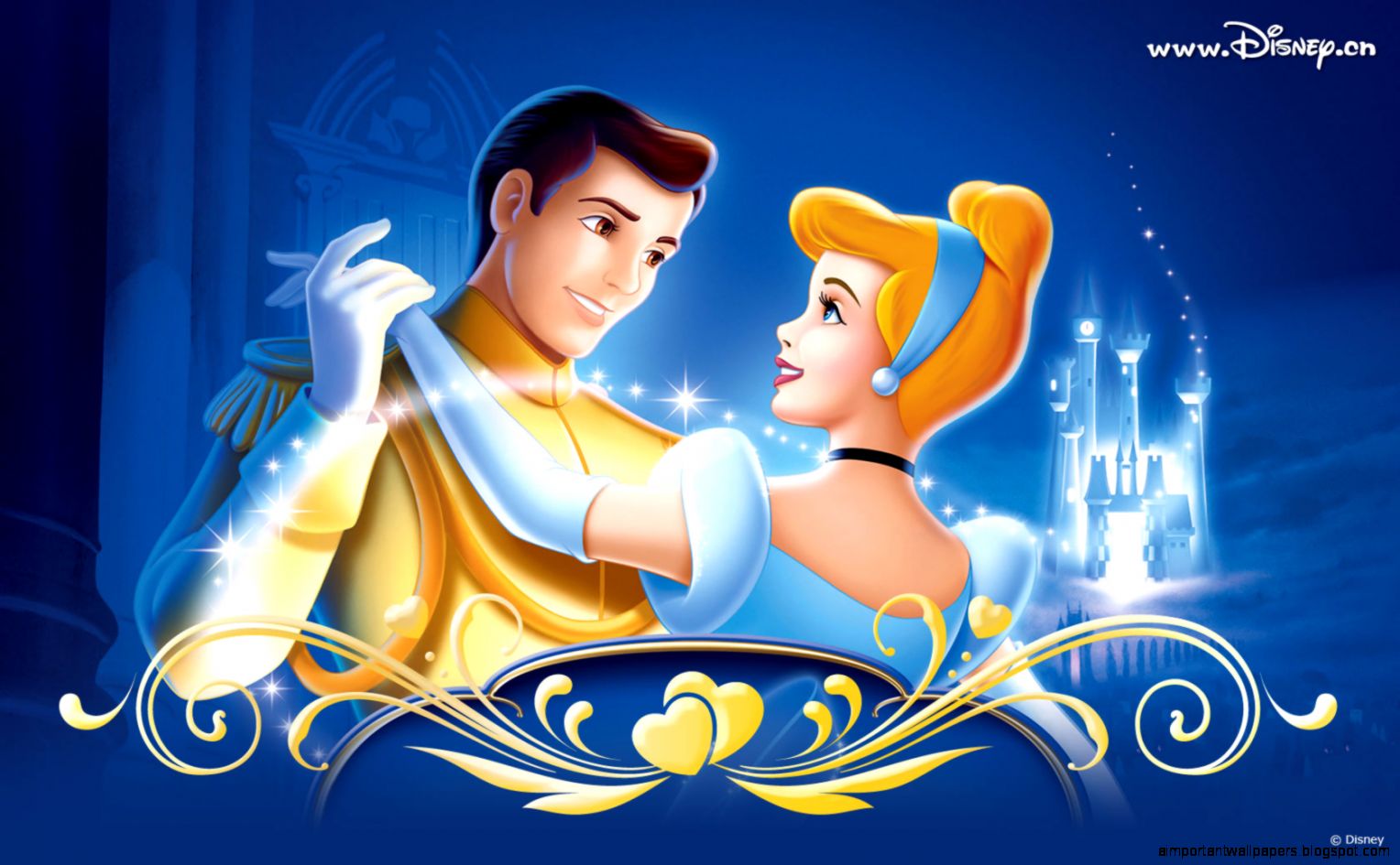 Cinderella And Charming Disney Cartoon