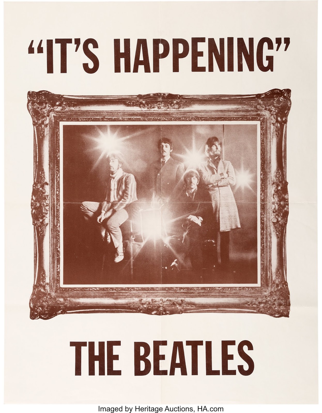 Vintage Beatles "It's Happening" Promo Poster (1967)