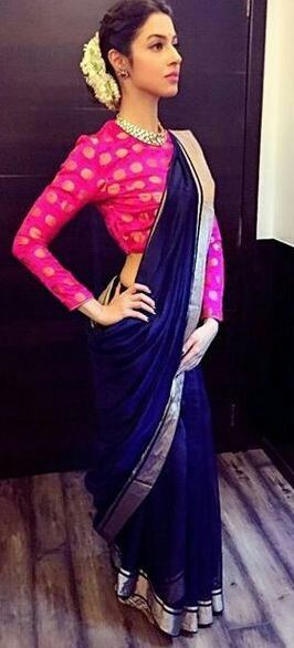 engagement party saree look