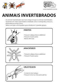 Vertebrados e Invertebrados.