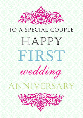anniversary card 1st happy greetings wishes mrs couple congratulations special greeting idowu mr lovely flowers wish many peace years madly
