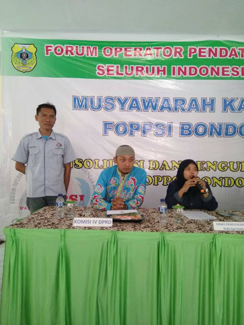 MUSKAB SEKALIGUS PROSESI PENGUKUHAN FOPPSI KAB. BONDOWOSO JAWA TIMUR