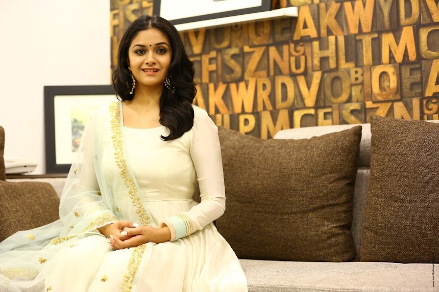 Keerthy Suresh at the promotion of Thaana Serndha Koottam
