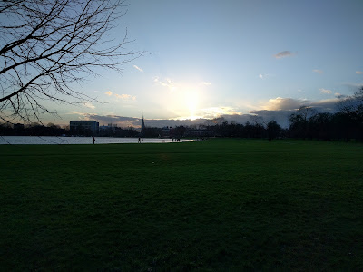 sunset in Kensington Gardens London