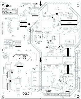 LG PLDE P008A SMPS Power Supply Unit with Integrated Led Driver SCHEMATIC