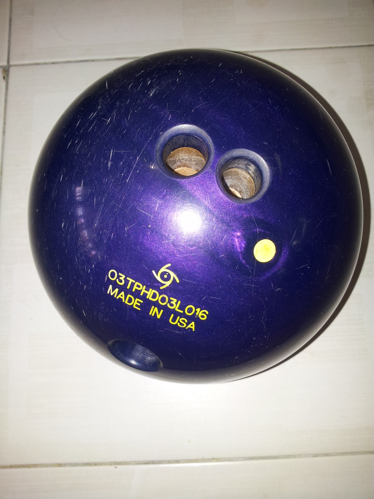 KEDAI BOWLING ONLINE BOWLING BALL HIT™ PEARL PURPLE 11 LBS