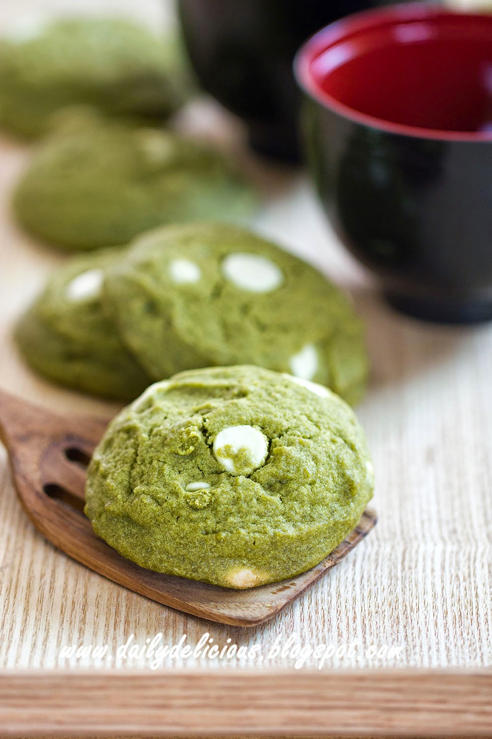 dailydelicious thai Green tea white chocolate cookies