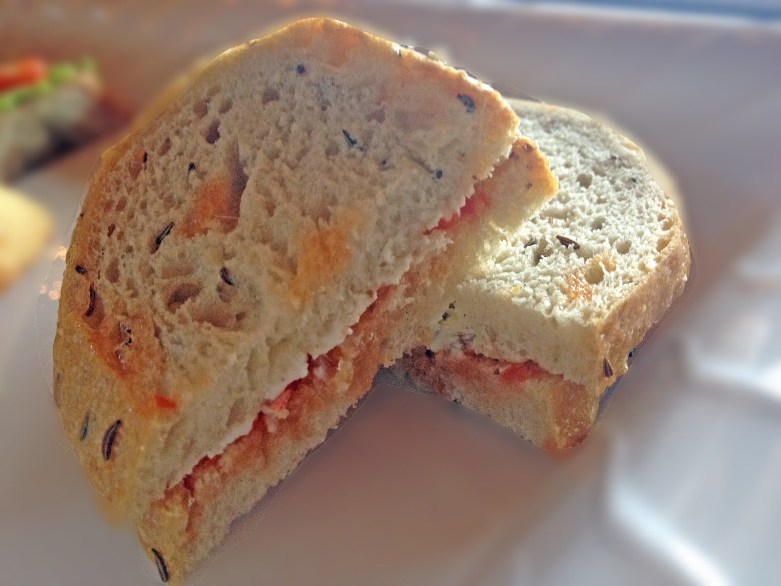 The Exchange Goat Cheese and Red Pepper Jelly Sandwiches