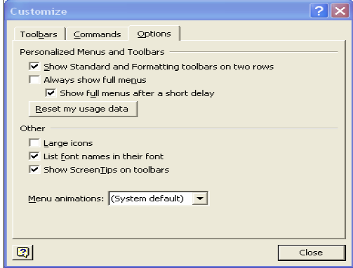Choosing and Displaying a Toolbar Customizing Toolbar Options Adding ...