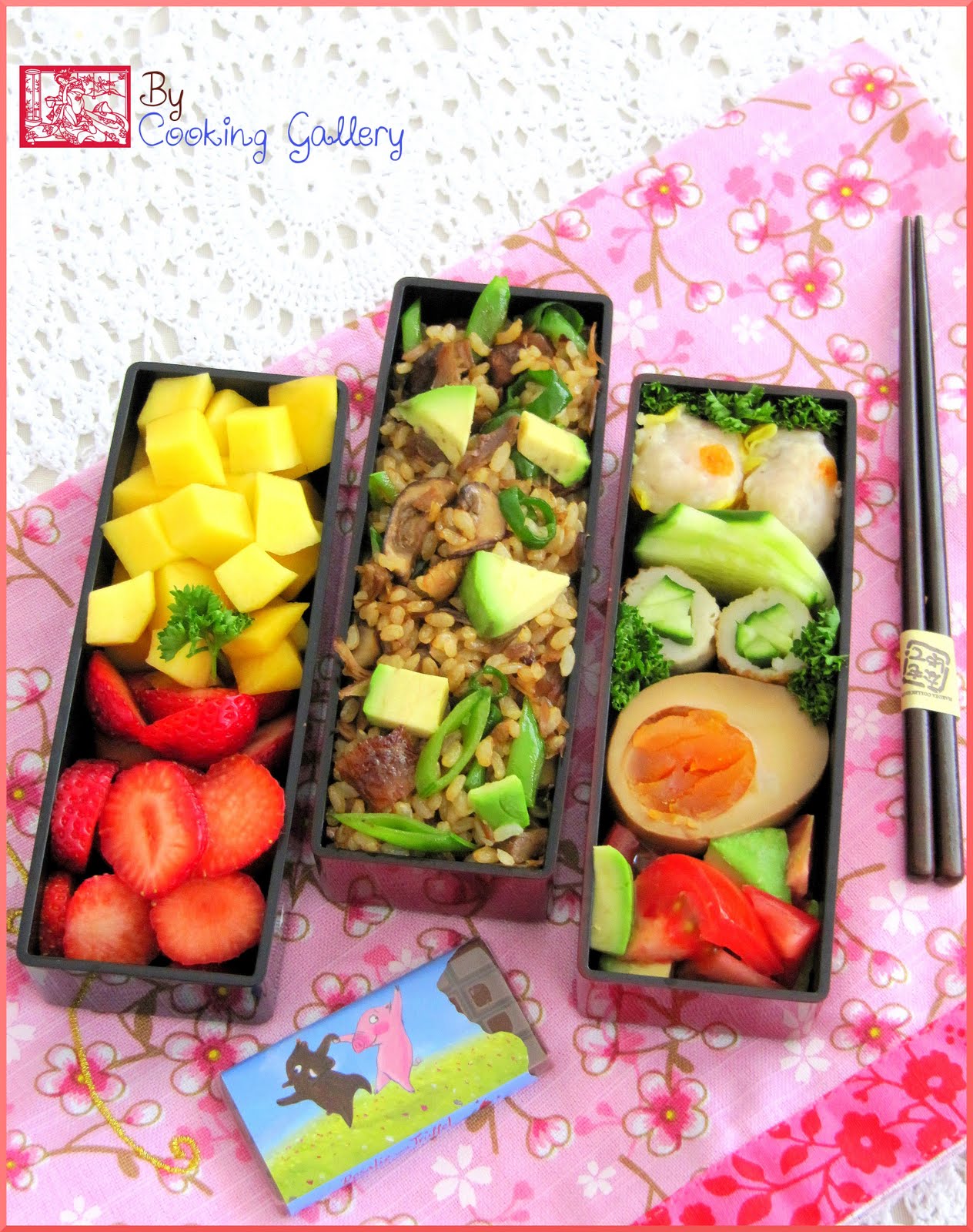 Duck & Avocado Chirashi Sushi Bento | Cooking Gallery