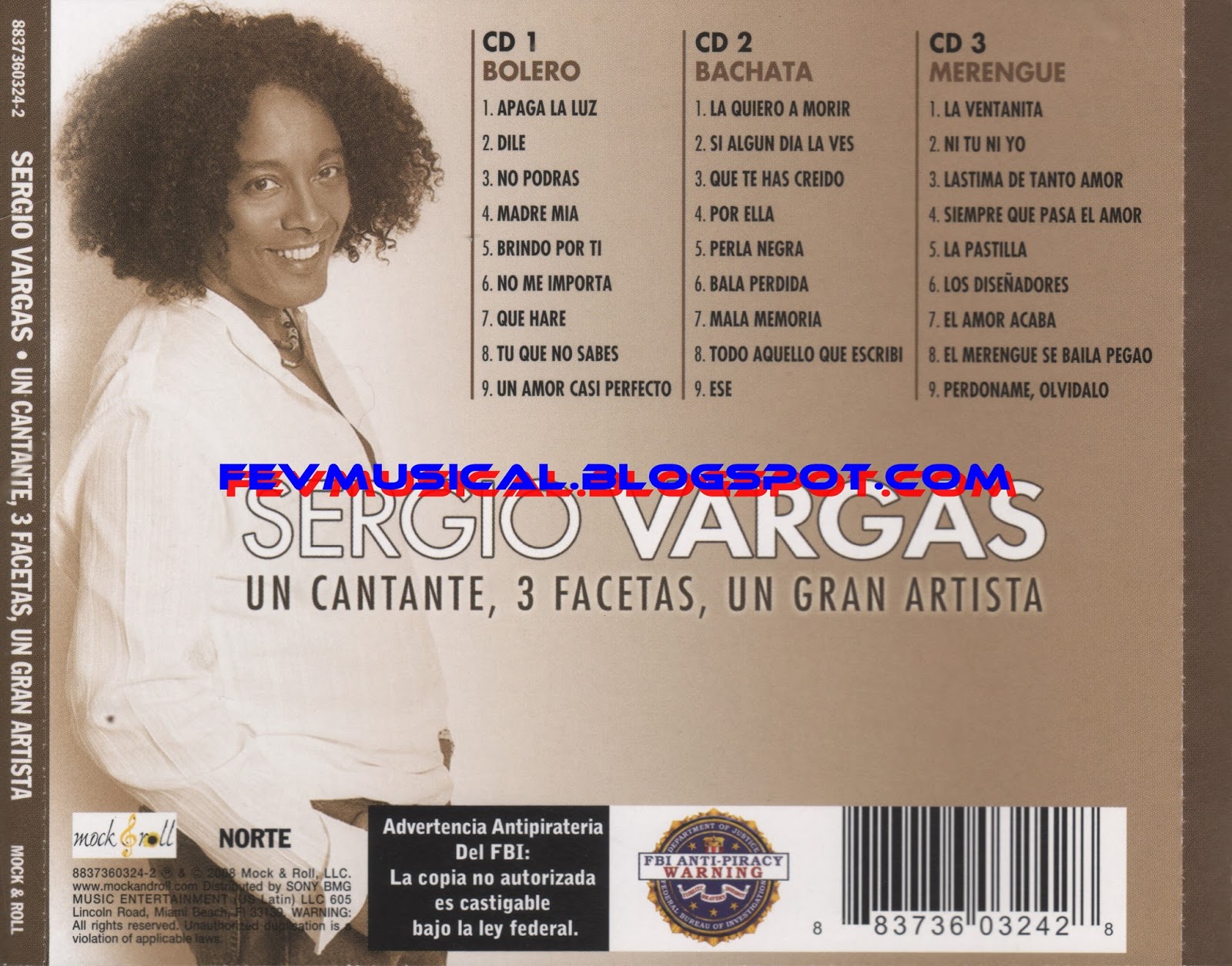 FEV MUSICAL 2008 Sergio Vargas Un Cantante, 3 Facetas, Un Gran