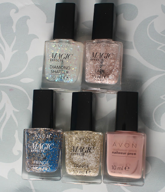 Photographs of the Avon nail polishes that I have bought recently