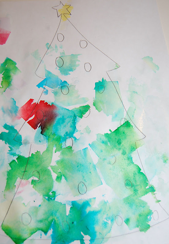 Our Creative Day Bleeding Tissue Christmas Trees